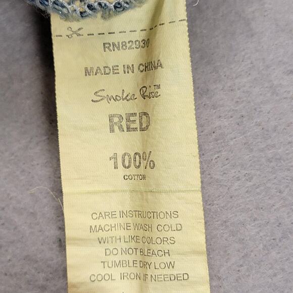 Smoke Rise Jacket Womens Lg Camo Distressed Denim Cropped Military Style (971) - Picture 6 of 8